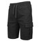 Men’s Flex Cargo Shorts with Elastic Waistband and Drawstring – Comfortable Fit with 6 Pockets and Stretch Fabric (S-2XL)